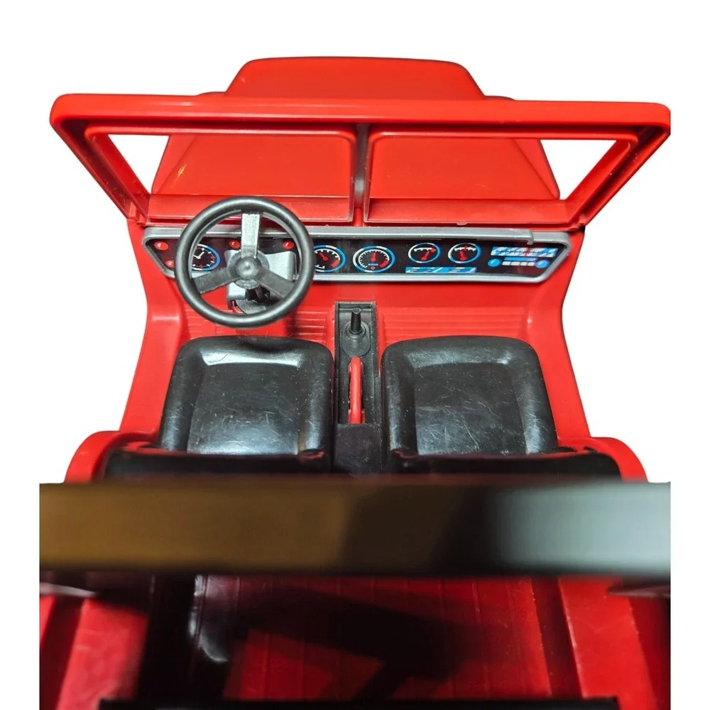 Bruder Super Eagle Jeep Wrangler 4x4 Red Vintage Plastic Toy Made in Germany